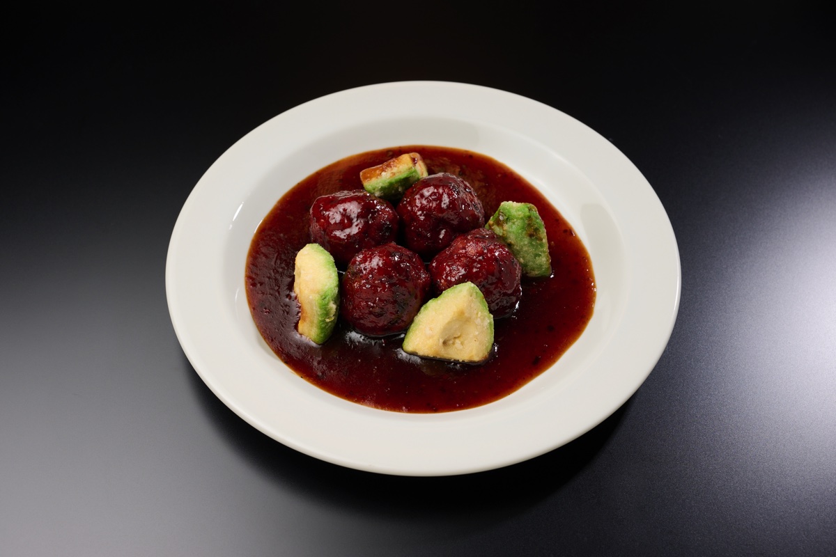 麻辣黒酢の肉団子【アボカド】